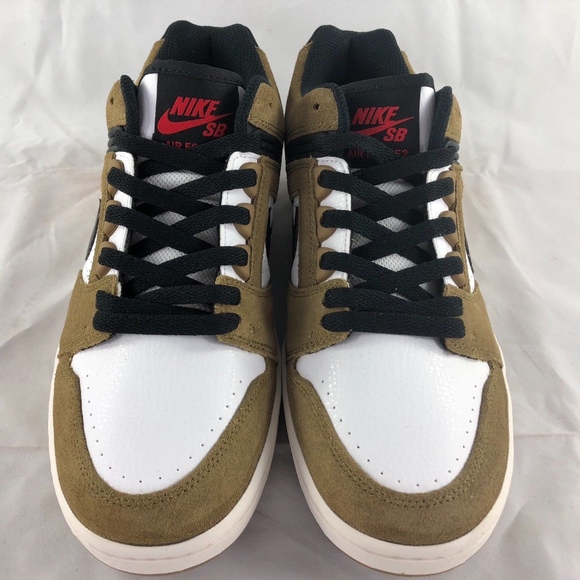 Nike SB Air Force II Low Escape Lichen Brown White - Picture 4 of 7